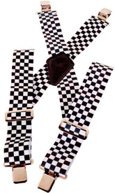 Bike It Motorcyclist Braces - Checkered